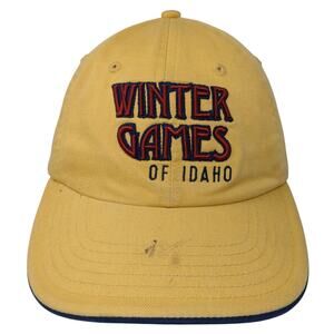Winter Games of Idaho Baseball Cap Yellow One Size Adjustable 6 Panel PromoShop